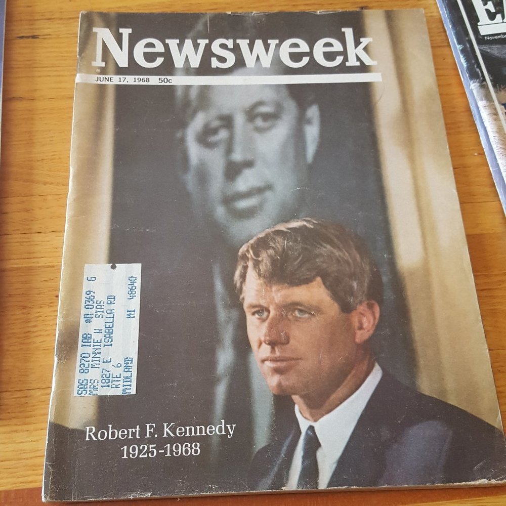 Vintage Newsweek Magazine 1968 JFK Robert Kennedy